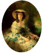 Franz Xaver Winterhalter Eugenie of Montijo, Empress of France oil painting on canvas